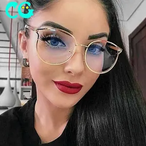 Women Black Frame Glasses Spectacle Frames For Glasses Cat eye frame TR90 Glasses Myopia Brand Designer Spectacles 93332