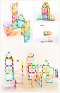 Heiße Verkäufe OEM ODM Custom Colors CPC ABS Kunststoff Bunt Andere Lernspiel zeug Magnetic Marble Run für Youngster - Product Image 3
