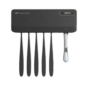 Stérilisateur de brosses à dents UVC, nettoyeur de brosses à dents, support mural avec fonction minuterie, sans fil, pour salle de bain - Product Image 2