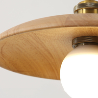 Lustre suspendu en bois massif, design simple et élégant, pour bureau, salon de thé rétro, bar, comptoir, restaurant, maison d'hôtes