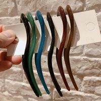 Bâtons d'accessoires pour cheveux en acétate en forme de U vintage pour femmes Logo personnalisé 2 broches porte-queue de cheval en gros OEM 2 broches pinces à cheveux