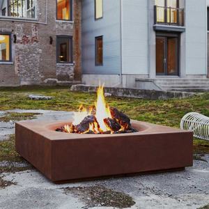 Fosse à feu de jardin extérieur en <span class=keywords><strong>bois</strong></span> d'acier Corten - Product Image 4