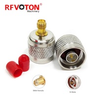 Kit de adaptador SMA a N de suministro de fábrica, conector N macho hembra a SMA macho hembra, conector para cable de extensión de antena Wi-Fi