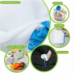 Zero Waste Reusable Polyester Grocery Produce <b>Mesh</b> <b>Bag</b> - Product Image 4