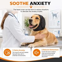 Cache-oreilles pour chien à ajustement auto-adaptatif pour le calme sonore, cagoule apaisante pour chien, protège-oreilles pour le bain, le toilettage et la natation