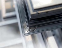 Système de portes et fenêtres en aluminium à haute efficacité en alliage d'aluminium Sindow à battants