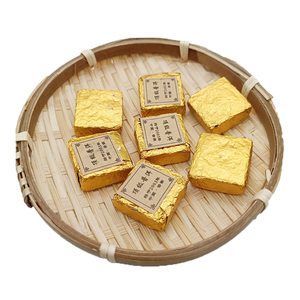 Органический Чай пуэр Юньнань, Золотой квадрат, сиу туоча, Темный чай из фарфора, специальный чай в мешках - Product Image 4