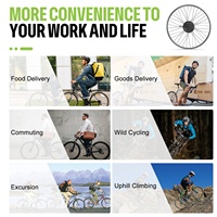 Kit de conversion de vélo électrique avec moteur de moyeu avant BAFANG G020 26" 700C 500W 48V et écran EKD01, stock local UE