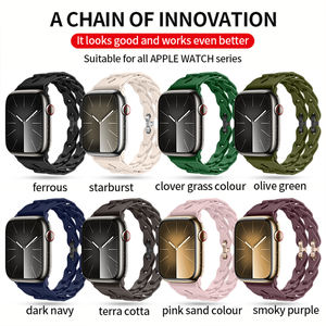Bracelet en silicone pour Apple Watch Ultra2 49 44mm 45mm 38 41mm Sport Correa pour Iwatch Series 9 8 7 6 5 SE <span class=keywords><strong>4</strong></span> 3 Fashion Band Bracelet - Product Image 6