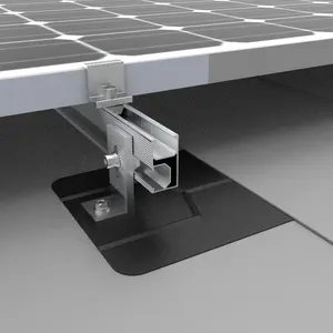 Quick Mount Solar Racking System Shingled Solar Panel Asphalt L Feet Flashing Kits