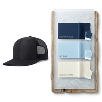 Gorras Trucker Richardson 112 de 6 Paneles con Malla Bordada y Cierre a Presión, Logotipo Personalizado, Gorras Trucker de Camuflaje de Algodón y Poliéster