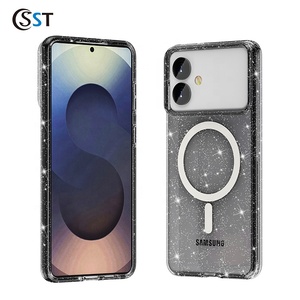 Mới Sang Trọng Pha Lê Rõ Ràng Magnetic Chống Sốc Trường Hợp Điện Thoại Đối Với Samsung S26 Cộng Với Trường Hợp Chống-Vàng Cổ Phiếu Có Sẵn - Product Image 3