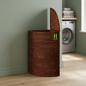 MEILLEUR VENDEUR! Tissé à la main bambou Rectangle panier de rangement Flexible bohème maison salle de bain salon organisateur vêtements utilisation 6-10L - Product Image 1