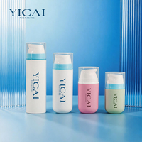 Flacon pompe sans air en PP personnalisé avec logo, 30/50/100 ml, écologique, recyclable, à large ouverture, pour emballage de crème de soin de la peau