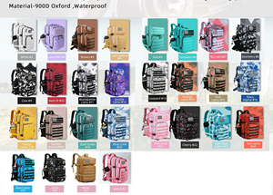Mochila Táctica Personalizada con Logotipo, 900D Oxford, Impermeable, 45L, Molle, para Fitness, Atletismo, <span class=keywords><strong>Crossfit</strong></span>, Gimnasio - Product Image 3