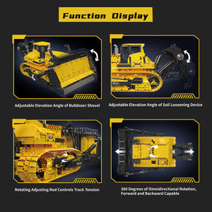 Mould <span class=keywords><strong>King</strong></span> 17049S PR766 Bulldozer Engineering Truck Building Blocks Toys Models Building Toys Build Blocks for Boys - Product Image 5