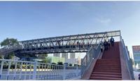 Puente de armazón de acero Estructura de acero Puente peatonal Puente de cruce de metal