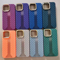 Coque Arrière de Protection Antidérapante pour iPhone 11 12 13 14 15 16 Pro Max, Étui de Téléphone Portable Couleur Unie Mince et Rafraîchissant