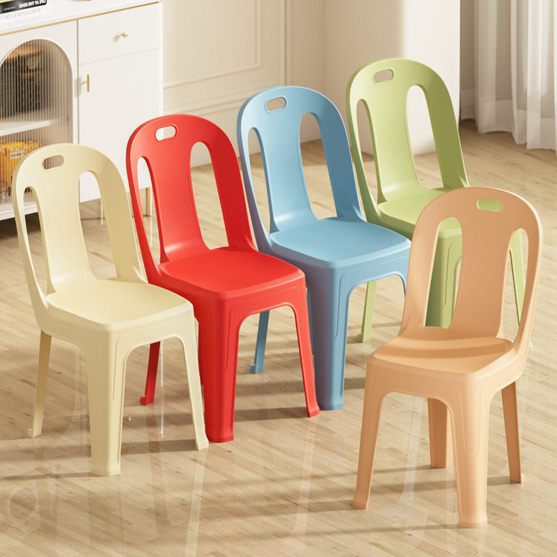 Stackable Small Plastic Chairs Durable Modern Design
