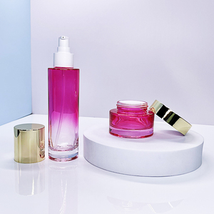 Lot de Luxe en Gros : Ensemble Cosmétique en Verre Violet Vide – Pot 30g/50g et Flacon Pompe Lotion 40-120ml, Emballage Carton Sérigraphié - Product Image 5