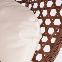 Chaise oeuf en or en vrac chaise oeuf de jardin mobilier d'extérieur chaise oeuf à bas prix cuir marron