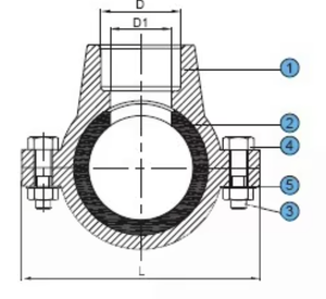Чугунный Универсальный тройник с резьбой - Product Image 3