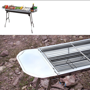 Nướng than nướng thép không gỉ gấp di động BBQ Bộ dụng cụ công cụ cho Cắm Trại Đi Bộ Đường Dài Dã Ngoại Backpacking bất kỳ sự kiện ngoài trời - Product Image 5