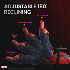 Diseño moderno Supermen Silla giratoria para juegos Masaje Oficina Computadora <span class=keywords><strong>Sillas</strong></span> de carreras 2D Reposabrazos <span class=keywords><strong>Sillas</strong></span> Gamer - Product Image 5