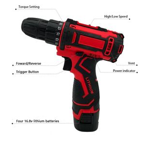 <span class=keywords><strong>Meilleur</strong></span> vendeur, outil électrique, batterie Li-Ion 16,8 V, perceuse <span class=keywords><strong>sans</strong></span> <span class=keywords><strong>fil</strong></span>, tournevis manuel - Product Image 4