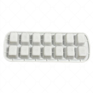 Ice Tray Mold 14 Compartment Square Plastic White For Refrigerator Homemade Ice Cubes 27x10x2.7cm - Product Image 3