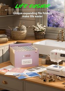 100% BPA Tab A-Z tự do thiên nhiên khỏe mạnh 26 Túi rơm lúa mì mở rộng thư mục tập tin - Product Image 6