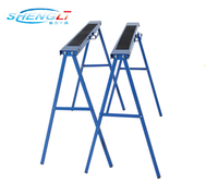 Haute qualité 2 pièces pliant métal scie cheval Twin Pack métal tréteau Table travail