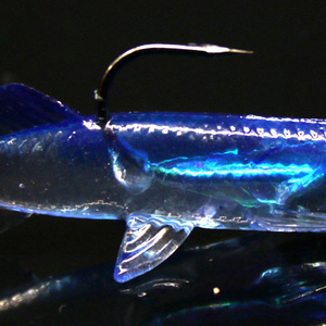 Señuelo de pesca de agua dulce con anzuelo único y cola roja, cebo suave biónico de 8 cm y 6 g para lubina, paquete de 7 - Product Image 2