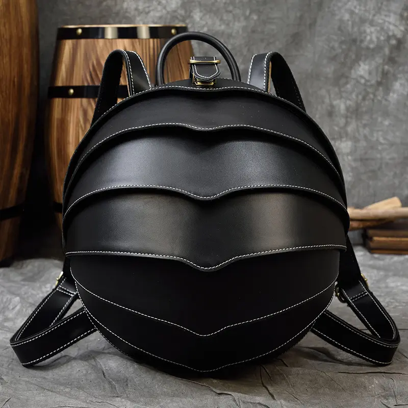 Beetle tasarım okul çantaları şık kız sırt çantası erkekler hakiki deri sırt çantası açık