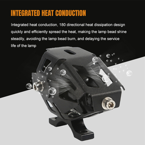 De aluminio de alta potencia de <span class=keywords><strong>la</strong></span> vivienda bombilla de foco diablo ojo proyector 10W led externo faros de motocicleta - Product Image 5