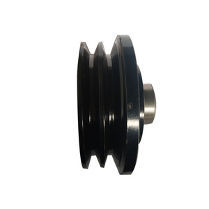 Heli Crankshaft <b>Pulley</b> For CPCD50 Diesel Forklift Engine V Belt Iron Part EGCC6102QZPDL - Product Image 1
