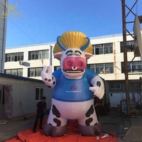 Vache gonflable géante, vache gonflable publicitaire décorative de dessin animé