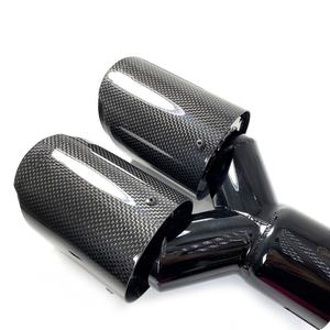 Tubos de Escape de Fibra de Carbono en Negro Brillante Aptos <span class=keywords><strong>para</strong></span> Todos los Coches <span class=keywords><strong>para</strong></span> <span class=keywords><strong>Akrapovic</strong></span>, Accesorios de <span class=keywords><strong>Coche</strong></span>, Puntera de Silenciador - Product Image 5
