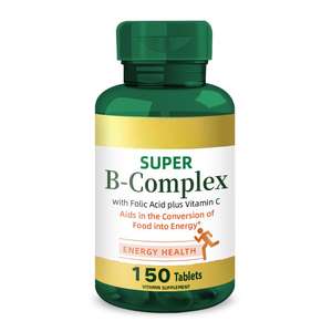 תוסף ויטמינים איכותי לתמיכה חיסונית ואנרגיה תאית לגברים ונשים, <span class=keywords><strong>150</strong></span> טבליות, ויטמין <span class=keywords><strong>B</strong></span> קומפלקס, ויטמין C - Product Image 1