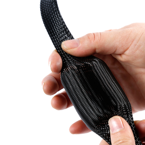 שרוול PET-4MM תיל לנעם שרוול סגירה עצמית שרוול סגירה עצמית קלועה קלוע ניהול שרוול לחיות מחמד פיצול צבעים וגדלים - Product Image 5