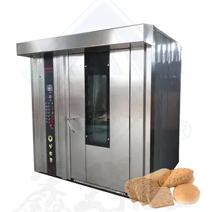 Mesin oven panggang gas piza komersial, oven konveksi udara panas untuk ayam