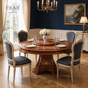 <span class=keywords><strong>Meja</strong></span> Makan Bundar Marquetry Aurelian Sunburst |   <span class=keywords><strong>Meja</strong></span> Putar Mewah Gaya Neoklasik Prancis - Product Image 3