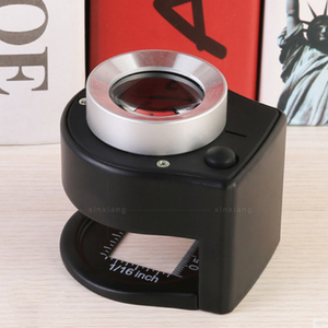 Miroir de <span class=keywords><strong>photo</strong></span> avec 6led, textile entièrement métallique, <span class=keywords><strong>loupe</strong></span> à échelle de lumière, 30 fois - Product Image 3