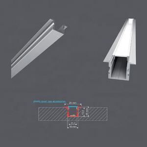 T forma W25 <span class=keywords><strong>X</strong></span> H15mm montato a filo <span class=keywords><strong>LED</strong></span> alto profilo in alluminio con rivestimento visibile accessibile per un uso conveniente - Product Image 3