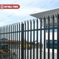 Valla empalizada soldada de alta seguridad con D/ W Pales para plantas de energía de parques industriales
