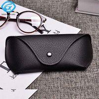 Vente en gros boîte à lunettes de soleil, emballage Logo personnalisé marque PU étui à lunettes en cuir étui à lunettes