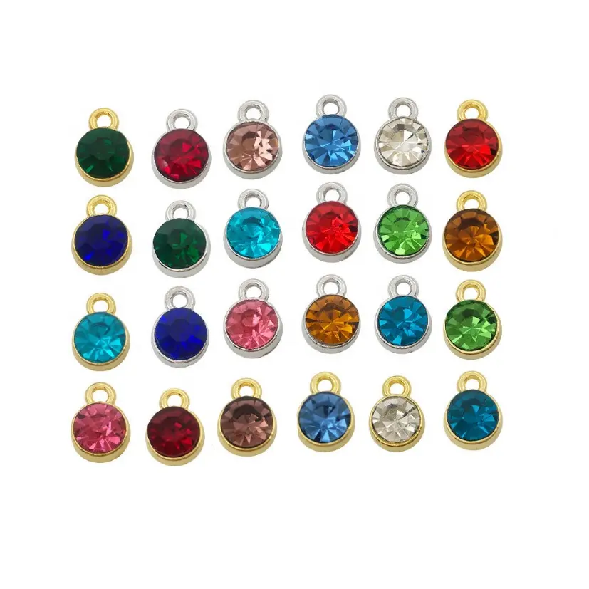 Lailina 6*8Mm Multi Color Strass Kleine Hanger Diy Craft Charm Voor Armband Pin Hanger Charms