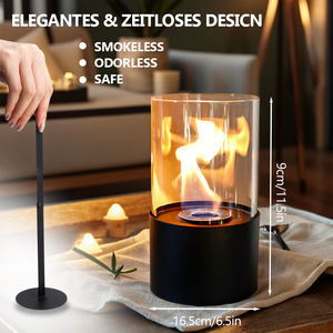 Bàn Ethanol lò sưởi kim loại cầm tay trong nhà nóng vòng bảng người giữ ngọn nến với hai sử dụng - Product Image 4