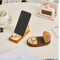 Support de téléphone multifonctionnel de style japonais paresseux, support de tablette/iPad de style paysager pour le streaming TV, bureau à domicile, artisanat en résine