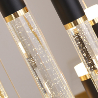 Lustres en cristal modernes de luxe, lampes suspendues pour escaliers, salon, décoration intérieure, LED, vente en gros, Lampara